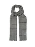 Lanvin Prince Of Wales-checked Linen-blend Scarf