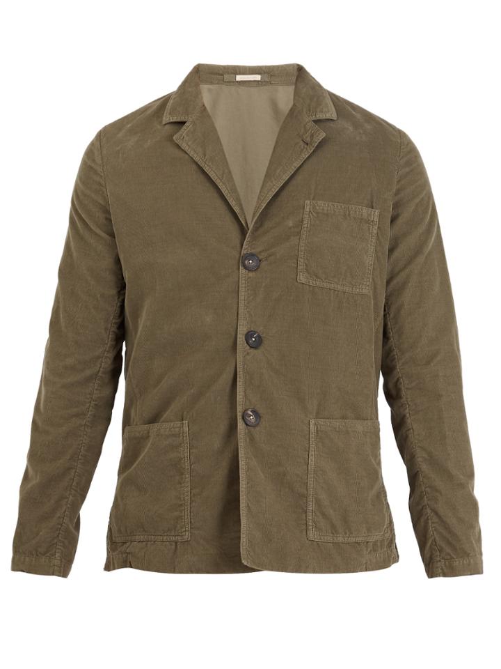 Massimo Alba Notch-lapel Cotton-corduroy Blazer