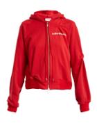 Matchesfashion.com Charles Jeffrey Loverboy - Hooded Logo Print Sweatshirt - Womens - Red