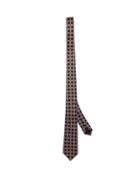 Matchesfashion.com Gucci - Rhombi Logo Print Silk Tie - Mens - Navy