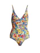 Stella Mccartney Floral-print Triangle Swimsuit