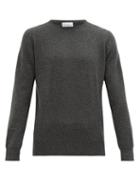 Matchesfashion.com Raey - Slim-fit Crew-neck Cashmere Sweater - Mens - Charcoal