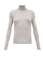 Matchesfashion.com Gabriela Hearst - Costa Cashmere-blend Roll-neck Sweater - Womens - Light Grey