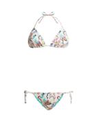 Matchesfashion.com Etro - Printed Tie Side Bikini - Womens - White