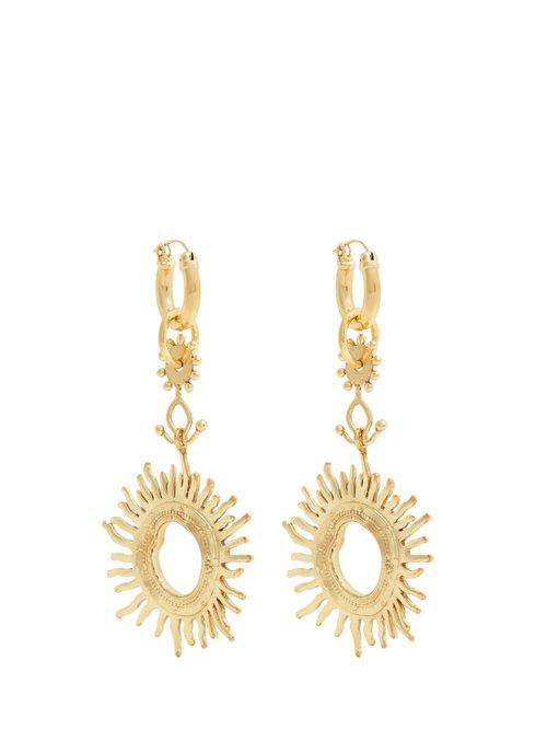 Matchesfashion.com Ellery - Strangerland Sun Gold Tone Earrings - Womens - Gold