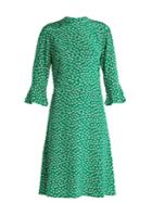 Hvn Ashley Floral-print Silk Dress