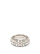 Amina Muaddi - Cameron Crystal-embellished Ring - Womens - Crystal
