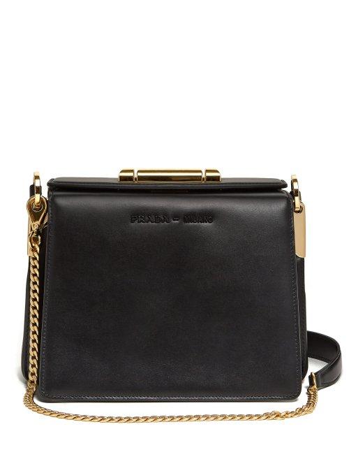 Matchesfashion.com Prada - Sybille Leather Cross Body Bag - Womens - Black