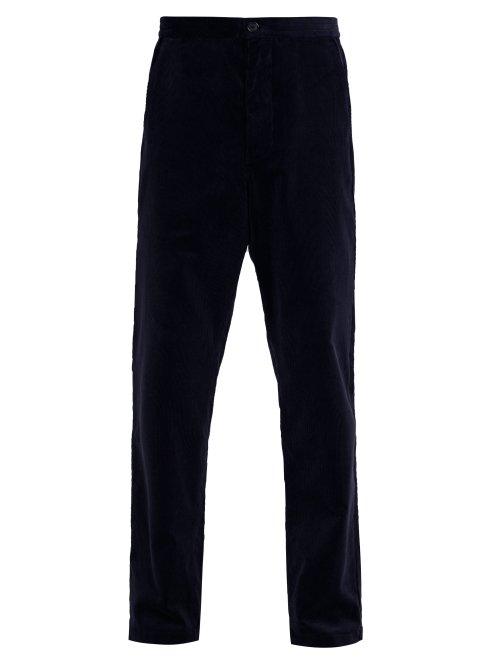 Matchesfashion.com Oliver Spencer - Cotton Corduroy Trousers - Mens - Navy