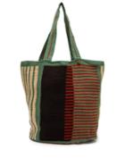 Matchesfashion.com Guanabana - Striped Woven Tote Bag - Mens - White Multi