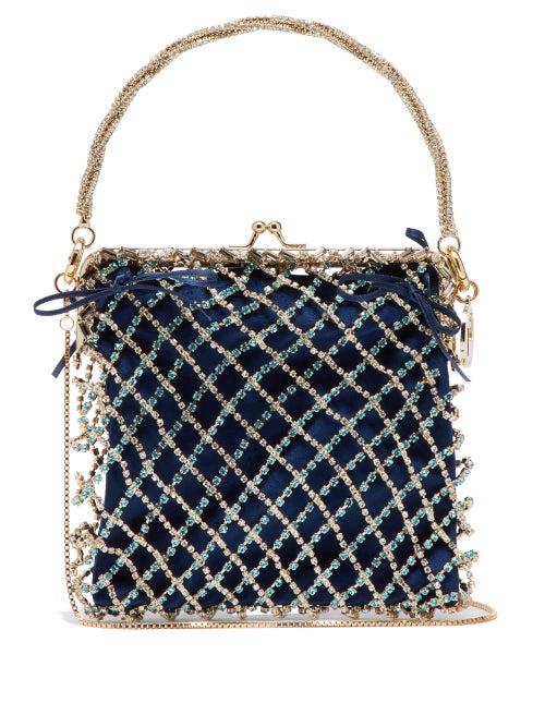 Matchesfashion.com Rosantica By Michela Panero - Flaubert Crystal Embellished Clutch - Womens - Crystal Multi