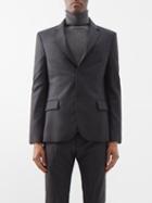 Raey - Single-breasted Wool Suit Jacket - Mens - Charcoal