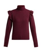 Masscob Ada Ruffled Roll-neck Wool-blend Sweater
