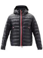 Matchesfashion.com Moncler - Blesle Hooded Quilted Down Coat - Mens - Navy