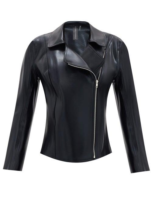 Matchesfashion.com Norma Kamali - Gang Faux-leather Jacket - Womens - Black