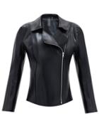 Matchesfashion.com Norma Kamali - Gang Faux-leather Jacket - Womens - Black