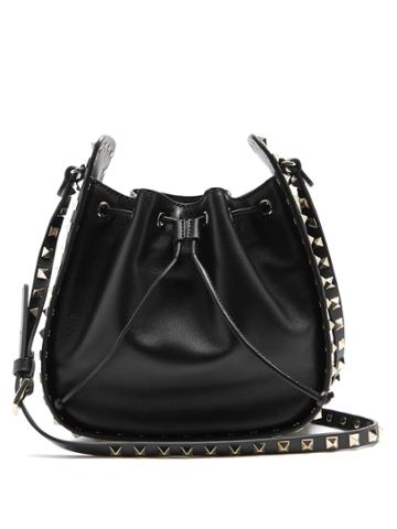 Valentino Rockstud Leather Bucket Bag