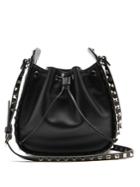 Valentino Rockstud Leather Bucket Bag