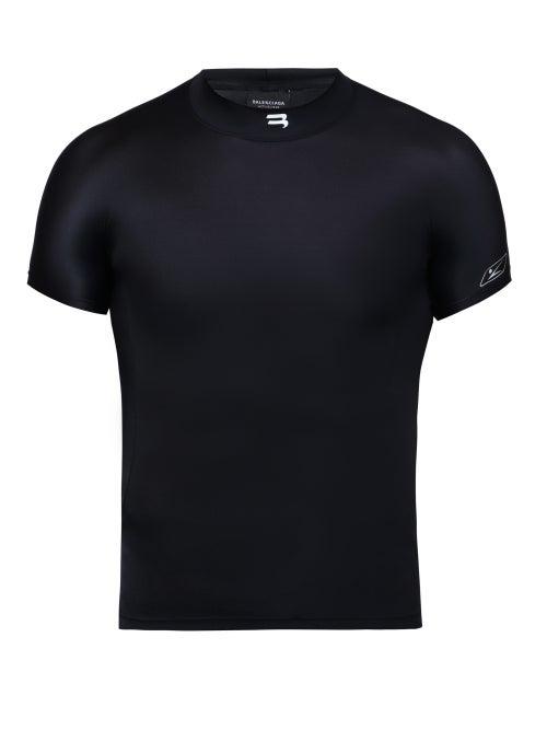 Balenciaga - Crew-neck Technical Performance T-shirt - Mens - Black