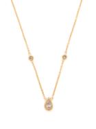 Jacquie Aiche Gold And Pear-cut Diamond Necklace