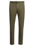 Valentino Slim-fit Belted Cotton Trousers