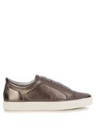 Lanvin Metallic Low-top Leather Trainers