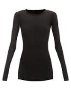 Rick Owens - Longline Jersey Long-sleeved T-shirt - Womens - Black