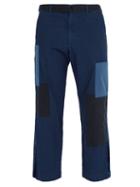 Matchesfashion.com Barena Venezia - Mid Rise Cropped Cotton Trousers - Mens - Blue