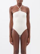 Eres - Celeste Halterneck Swimsuit - Womens - Off White