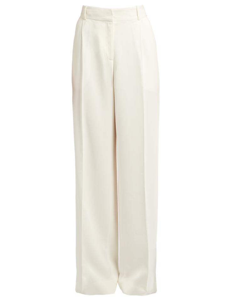 Ryan Roche Wide-leg Crepe Trousers