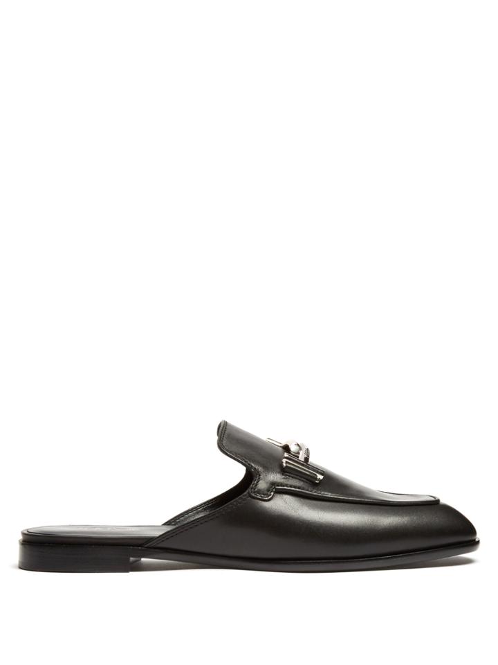 Tod's T-bar Leather Slip-on Loafers