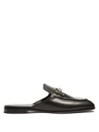 Tod's T-bar Leather Slip-on Loafers