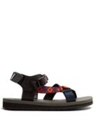 Matchesfashion.com Prada - Multi Strap Rubber Sandals - Mens - Black Multi