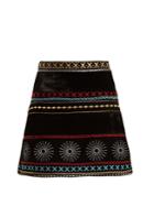 Dodo Bar Or Liya Embroidered Velvet Mini Skirt