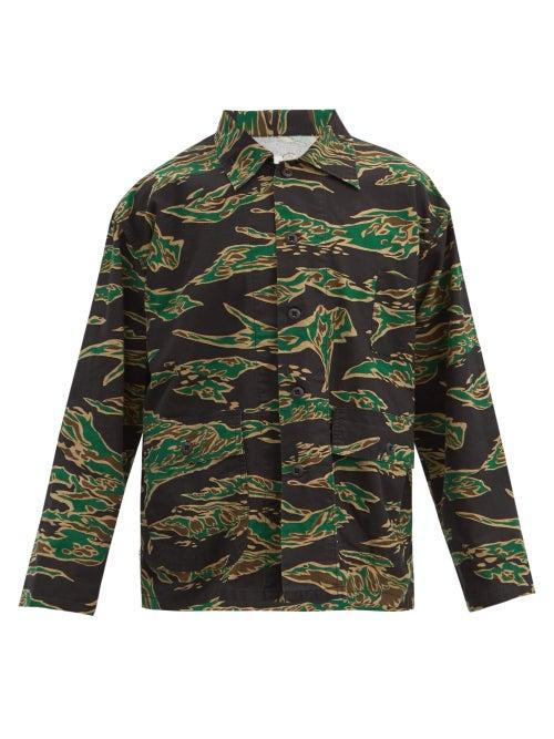 Matchesfashion.com South2 West8 - Hunting Camouflage-print Cotton Shirt - Mens - Camouflage