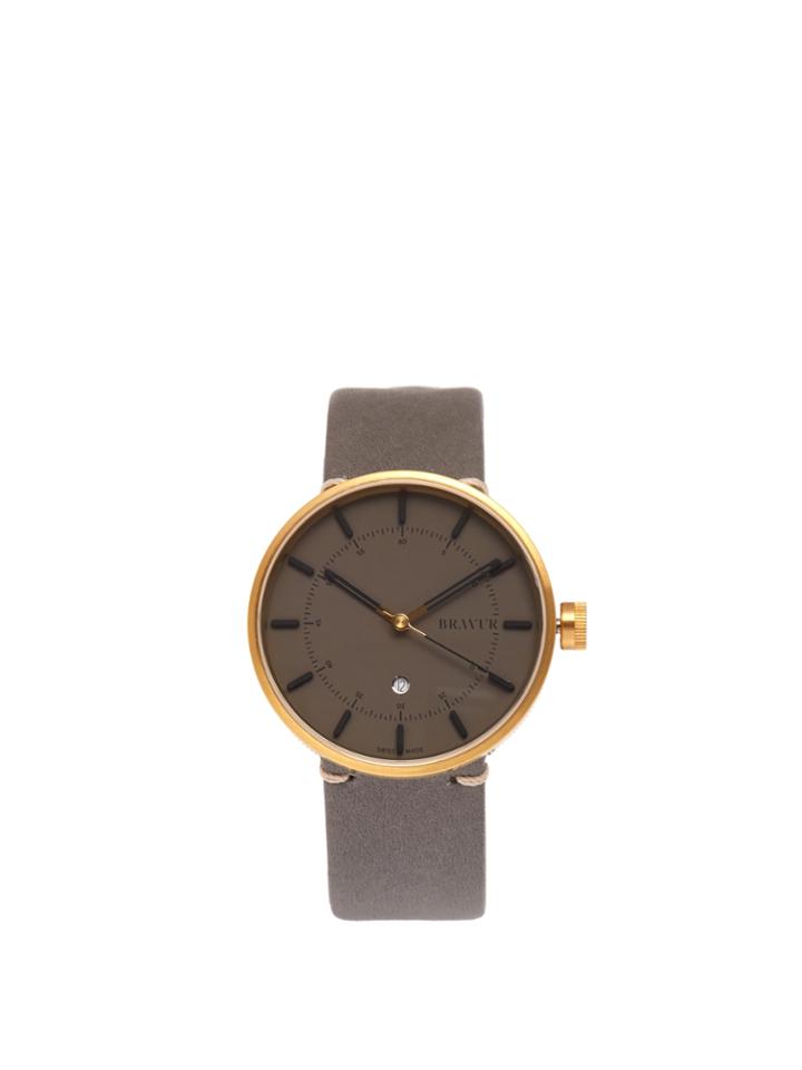 Bravur Bw002 Stainless-steel And Leather Watch