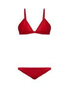 Matchesfashion.com Haight - Taping Triangle Bikini - Womens - Red