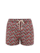 Matchesfashion.com Atalaye - Baikan Floral-print Swim Shorts - Mens - Red