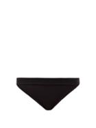 Matchesfashion.com Heidi Klein - High Rise Fold Over Bikini Briefs - Womens - Black