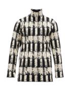 Matchesfashion.com Namacheko - Tsivot Abstract-jacquard Roll-neck Sweater - Mens - Black White