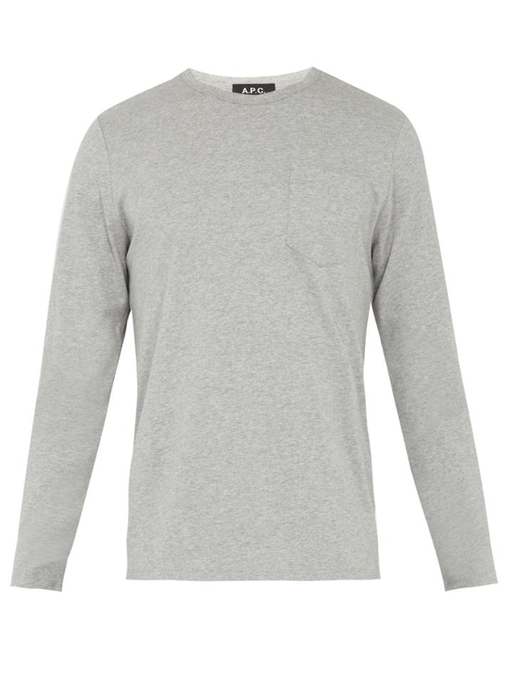 A.p.c. Timmy Long-sleeved Cotton T-shirt
