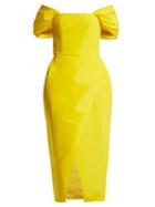Carolina Herrera Off-the-shoulder Silk-faille Dress