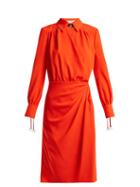 Matchesfashion.com Altuzarra - Kat Wrap Front Dress - Womens - Orange