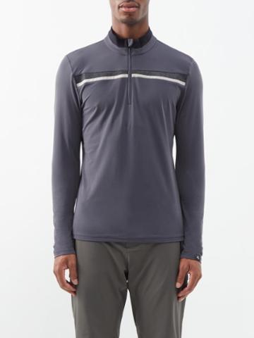 Capranea - Hunt Striped Jersey Base-layer Top - Mens - Grey