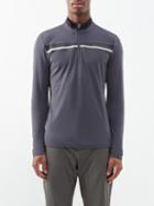 Capranea - Hunt Striped Jersey Base-layer Top - Mens - Grey