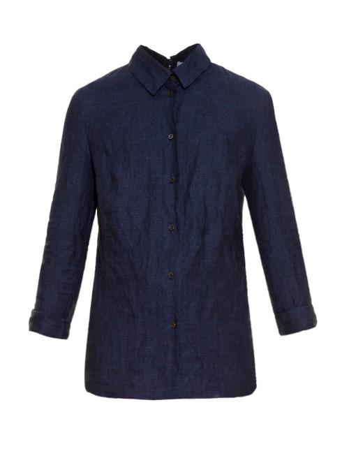 Altuzarra Adams Open-back Linen Shirt