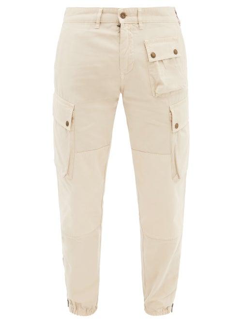 Belstaff - Trialmaster Patch-pocket Canvas Trousers - Mens - Cream