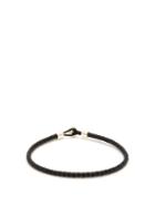 Matchesfashion.com Miansai - Nexus Braided Leather Bracelet - Mens - Black