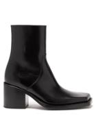 Mens Shoes Balenciaga - Cut Leather Boots - Mens - Black