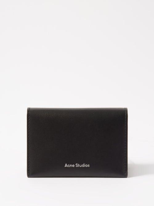 Acne Studios - Leather Bifold Wallet - Mens - Black